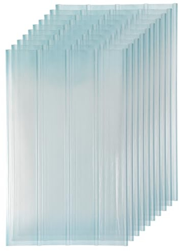 Jaxguom FRP-Trapezblech Wellplatten 2mm FRP-Tageslichtplatten für dach Dachplatten Wellbahn Profilplatten Trapez Ersatzplatten -frostbeständig & UV-beständig 10 Stück