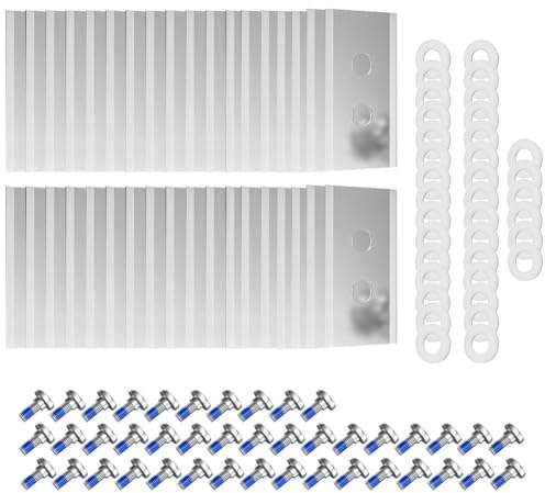 Lames de rechange pour tondeuse à gazon, kit de 36 pièces de lames robustes compatibles avec tous les modèles de tondeuse robotique Mammotion, Luba, Yuka, avec vis et rondelles