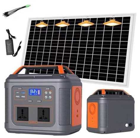 Rexhan 550W Portable Power Station, LiFePO4 Battery, Mobile Battery Power, Solar Generator, Emergency Outdoor Power, 120W Solar Panel, 2025 Version, 240V 550W AC Outlet, USB-C, RVs, Outdoor, Camping