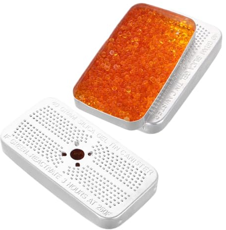 Baluue 2pièces Sachets De Gel De Silice Absorbants Contrôle Humidité Pour Vêtements Voiture Placard Réutilisable Anti-moisissures