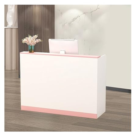 Modern skönhetsmottagning skrivbord enkel kassabänk för salong kontor och butik 110 cm/43,3 tum elegant design kompakt receptionsbänk för eleganta utrymmen