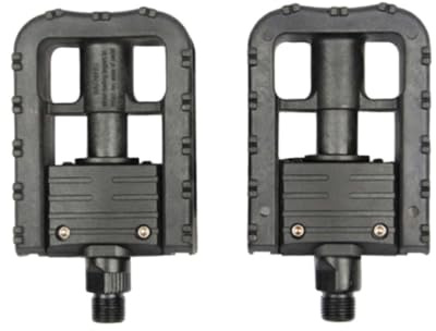 Pedales Plegables 2 Piezas, Bicicleta de Montaña BMX | Plataforma de Metal y Plástico, Negro, para Niños y Carretera, Uso Recreativo y Desplazamientos Diarios