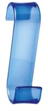 Kiamami Valentina - Porte-peignoirs pour sèche-serviettes en résine thermoplastique bleue | Merlino
