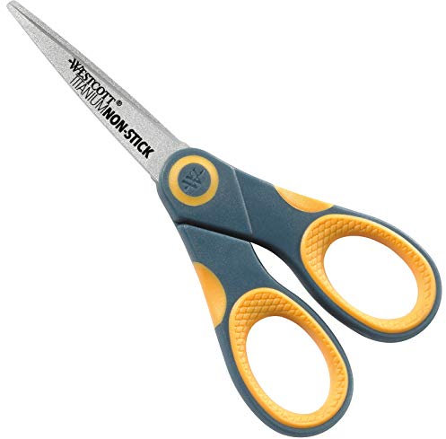 Westcott 5-Inch Straight Titanium Bonded Non-Stick Scissor E-33650 00