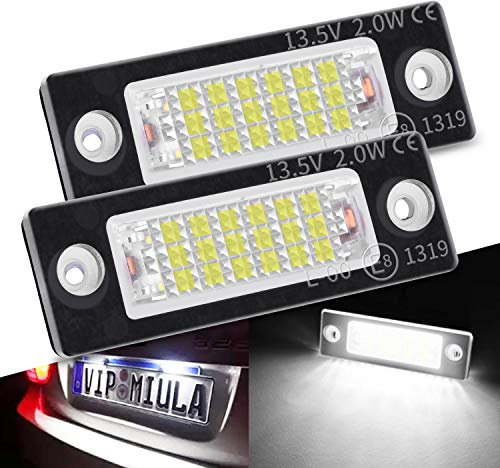 motoeye 2 lámparas LED para matrícula, 18 LED, luz para matrícula, sin error