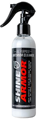 SHINE ARMOR All Purpose Car Interior Cleaner for Car Detailing - Car Carpet Cleaner, Car Seat Cleaner, Car Upholstery Cleaner, Car Leather Cleaner - All-in-1 Car Interior Cleaning Products, Matte