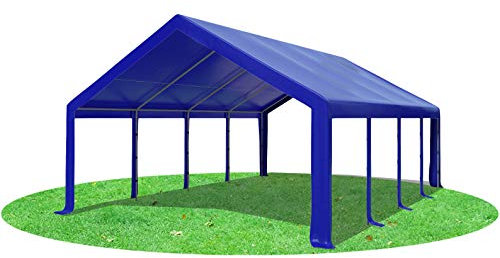 Stabilezelte Partyzelt 5x8m Modular Pro PVC ohne Seitenteile BLAU