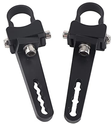 Gorgeri Kit de soporte de montaje de barra de luz LED Tubo de aluminio de 1-3 Soporte de montaje de barra toro/antivuelco Abrazaderas Soporte Coche Camión Luz de trabajo (1inch)