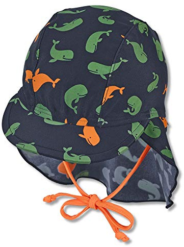 Sterntaler Schirmmütze Mit Nackenschutz Wale Sombrero para el Sol para Bebés