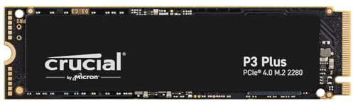 Crucial P3 Plus SSD 500GB M.2 PCIe Gen4 NVMe Interne SSD, Bis 4.700 MB/s, Kompatibel mit Laptop und Desktop, SSD Festplatte - CT500P3PSSD8