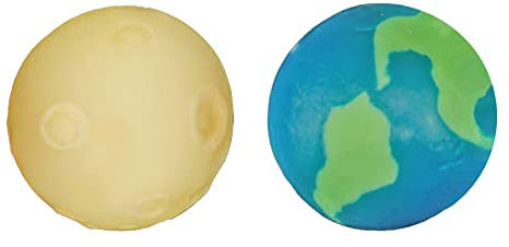 Winkee - Erde und Mond Seife im Set | Handseife für Männer und Frauen | Earth and Moon Soap | Seife Stück zum Händewaschen | Duschseife Männer & Frauen | Körperseife | Geschenk an Weihnachten