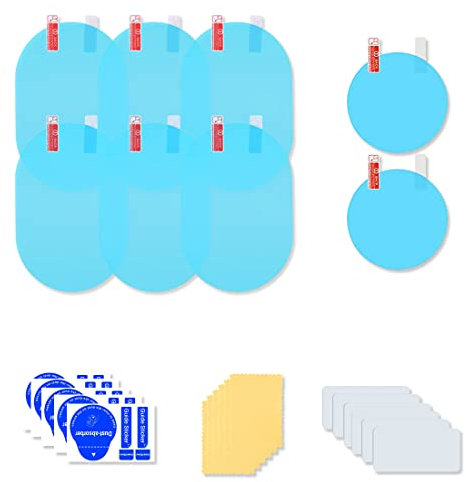 8 feuilles Film Anti-Pluie Pour Fenêtre Latérale Rétroviseur Voiture Film Impermeable Retroviseur,Film Voiture de Revêtement Nano Anti-Buée,Rétroviseur de Voiture étanche à la Pluie Film