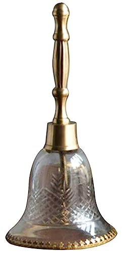 Campanella Cena Campanello A Mano Art Déco Di Lusso Vintage Campana Da Tavolo, La Reception Dell'hotel È Trasparente Campanello Di Servizio, Regalo Di Compleanno