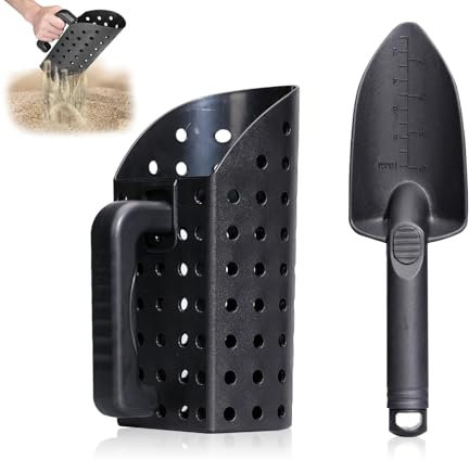 Set di Pale e Paletta per Sabbia per Metal Detector, Paletta di sabbia e pala per il rilevamento di metalli e la caccia al tesoro paletta di sabbia con pala strumento manuale set di paletta di sabbia