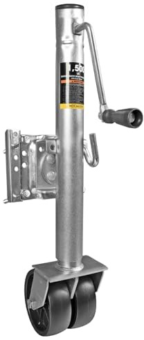 Big RED ATR39002R-1 Torin Boat Trailer Jack with Dual Wheel: Heavy Duty Swing-Back Bolt-On Trailer Jack, 3/4 Ton (1,500 lb.) Capacity
