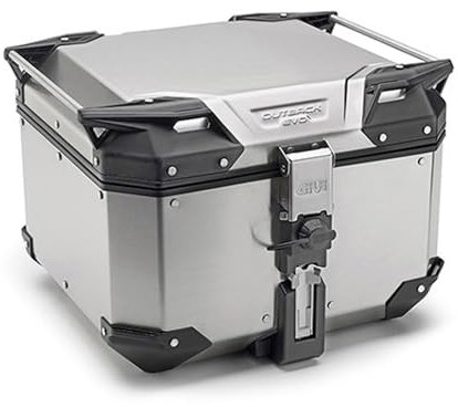 Givi Top Case 42 Liter Motorradkoffer, Strahlenmontage, Weich, Silber, Polyester, 18 pounds