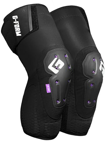 G-Form Mesa Knieschützer, Schwarz, Erwachsene Mittel | mit Atmungsaktive und flexible Schutzausrüstung für MTB, Biking, Skateboarding und mehr