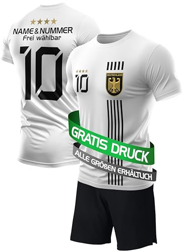 IIIII20Fo7IIIII Fussball Deutschland Trikot Em 2024 Kinder mit eigenem Namen personalisiert - Jungen National Fußball Kind Trikots - Jungs Fanartikel deutsche Nationalmannschaft
