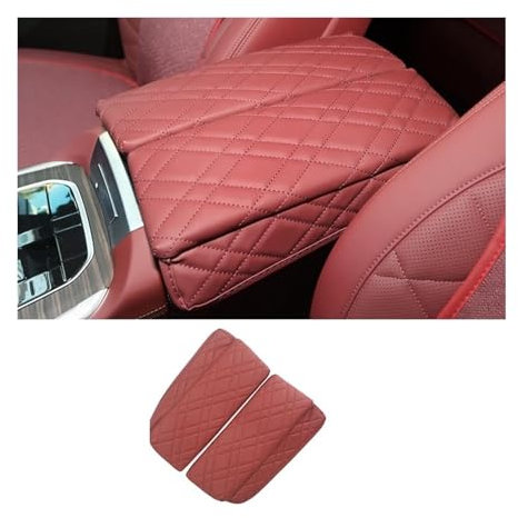 LIYUANMU Auto Leder Mittelkonsolen Armlehne Kissen für BMW X5 X6 X7 G05 G06 G07 2019 2020 2021 2022, Armlehnenschoner Polster Schutzabdeckung Armlehnenbox Abdeckung Mittelkonsole Pad Zubehör,A/3
