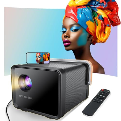 Weelikeit Projecteur, Mini projecteur Portable 1080P HD 4K, projecteur Home cinéma avec 5G WiFi 6 et Bluetooth, projecteur vidéo extérieur pour Phone/Android/TV Stick/HDMI/USB/Ordinateur Portable/PS5