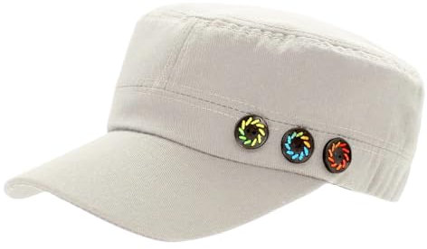 Schirmmütze Unifarbe Army Cap Baseball Kappe Herren Mütze Damen - K300 (DE/NL/SE/PL, Alphanumerisch, Einheitsgröße, K300-Weißbeige)
