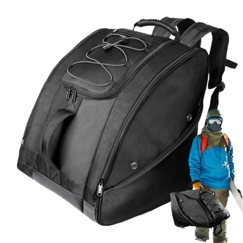 Ziennhu Snowboardschuhtasche, Skischuhtasche Rucksack,Anti-Rutsch-Snowboardstiefel-Tasche - Tragbare schneesichere Ski-Reisetasche, 50 l für Skischuhe, Helme, Ausrüstung