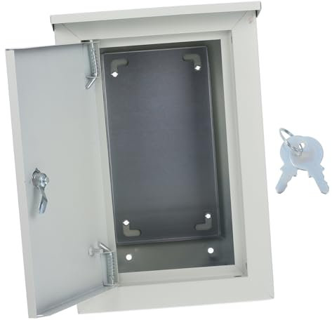 Housoutil Scatola Elettrica Da Esterno in Metallo Resistente Alle Intemperie Scatola Di Giunzione Esterna Per Esterni Design Parete