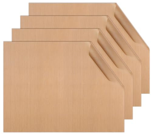 Yuannee Alfombrilla para Horno,4 PCS Forro de Horno Antiadherente Lámina de Transferencia Reutilizable Antiadherente Revestimiento Antiadherente y Resistente Tapete de para Hornear(30 * 40 CM)