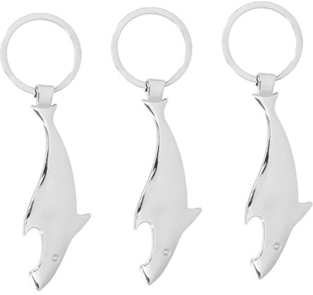 FUNNETOYU 3piezas Llavero Abrebotellas Llavero Práctico De Metal Para Exteriores Pequeño y Funcional Para Camping Abrebotellas De Estilizado
