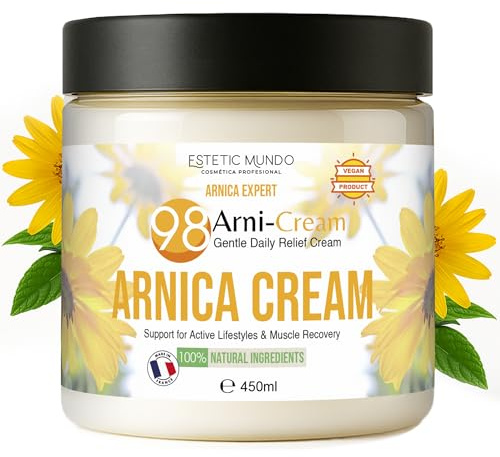 ARNI·CALM CREME – 98 % Bio-Arnika – Entspannende & Lindernde Pflege – Mit Ringelblume & Jojobaöl – Für Muskeln, Gelenke, Haut – Nach Sport, Stößen & Verspannungen (450)