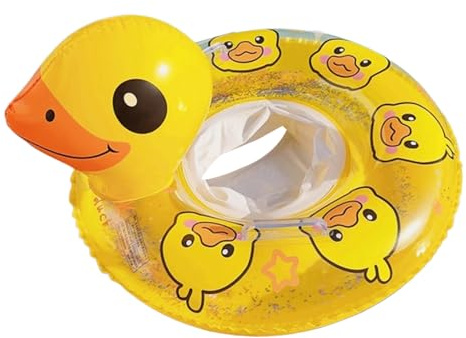 Schwimmringe - Aufblasbare Schwimmschwimmer Für Babys,Gelbe Ente Form Mit Griff Outdoor Spielzeug Für Sommer Mehr Garten
