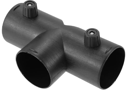 MACHSWON Ø60mm Type-T Duct Connection, 3-Way Air Outlet Pipe with Double Valve, Air Heater Diesel Auxiliary Accessories for Diesel Heater Adjustable Valves Duct Connectors 3 Way T-Shape Hose Adapter