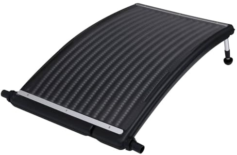 Homgoday aspirateur Piscine,Filtre Piscine Panneau de Chauffage Solaire de Piscine courbé 110x65 cm
