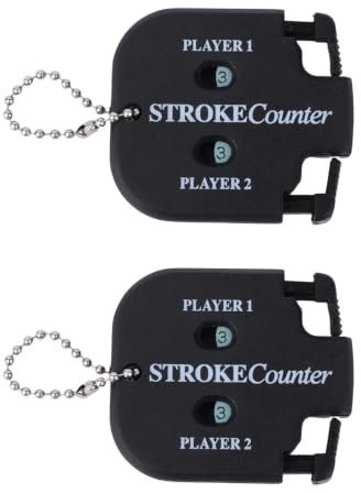 Golf Stroke Counters Clicker, Portable Score Keeper with Hanging Rope