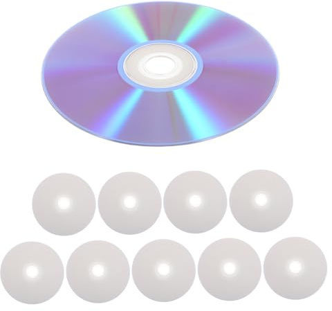 CIYODO 10 Piezas Discos CD-RW Regrabables Alta Capacidad para Datos Música y Vídeo Grabación y Duplicación para Ordenador y Archivos de Audio