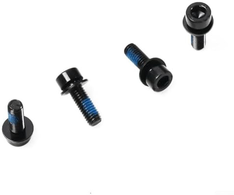 Jonikuper Disc Brake Caliper Bolts for Mountain For Bike - M6x18mm Black Oxide Coated High Carbon Steel Disc Brake Mounting Screws, 4-Pack