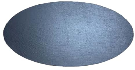 BESPORTBLE Assiette Ovale en Pierre Noire 30X15 CM Plateau la Cuisine pour Sushis et Steaks Ustensile de Table Solide pour Dessert et Présentation Adapté Maison et Restaurant