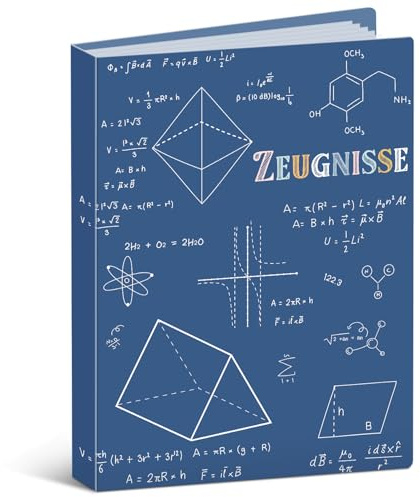Zeugnismappe A4 mit 30 Hüllen - Geschenke zur Einschulung Schulanfang Blau | Dokumentenmappe A4 Sichtbuch Urkundenmappe Mappe mit Klarsichthüllen, Document Organizer für Zertifikate Urkunden