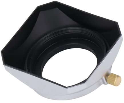 Naroote Paraluce per Fotocamera in Metallo da 39 Mm, Resistente Finitura Opaca, Protezione per Obiettivo per Fotocamera da 39 Mm, Argento, per Appassionati di Fotografia All'aperto