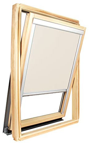 Verdunkelungsrollo, kompatibel mit Roto®, verschiedene Modelle erhältlich, 98 x 74 cm