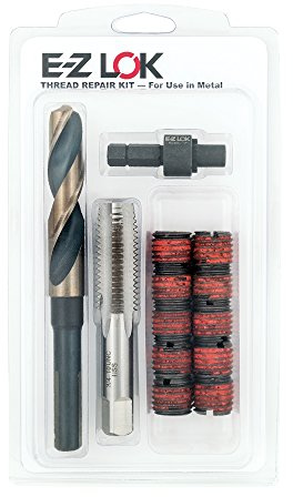 E-Z LOK EZ-450-6 Gewindeeinsätze für Metall, M6-1.0 Montagesatz, Stahl, Schwarzoxid