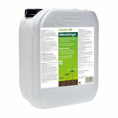 MikroDünger 6kg, flüssiges, organisches Dünger-Konzentrat mit EM und Vinasse für Garten-, Nutz- und Zimmerpflanzen