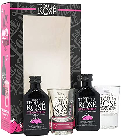 Tequila Rose 2 x 5cl Gift Pack with Shot Glasses