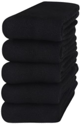 Jeasona Thermosocken Herren 43-46 Warm Wintersocken Herren 43-46 Warm Thermo Dicke Socken Wollsocken Schwarz Grau Socken Winter Wintersocken Männer Wärme