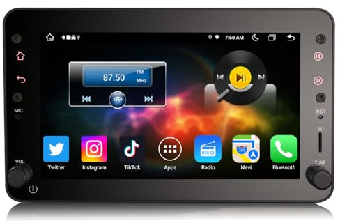 GONFEN 7-Zoll 8-Kern Android 14 GPS Autoradio für Alfa Romeo Spider Brera 159 Sportwagon Unterstützung Kabelloses Carplay Android Auto Bluetooth 4G WiFi DAB+ RDS Canbus OBD2 DSP 4GB RAM+64GB ROM