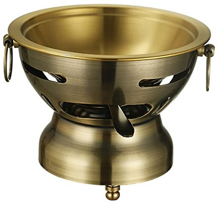 Camping Cookware Set, Camping Spirit Cooker, Stainless Steel Alcohol Stove With Pot, Camping Spirit Cooker for Indoor Use Outdoor,Copper
