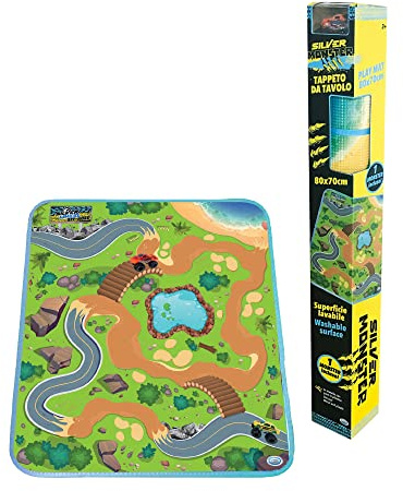 Silver Wheel - Spielteppich Erste Kindheit mit Auto 70 x 80 cm