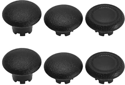 Create idea Lot de 6 Capuchons de Joystick analogiques interchangeables 6 en 1 compatibles avec Manette PS5 Edge Noir