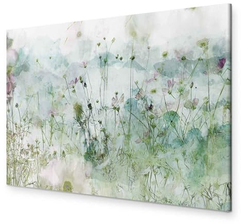 B&D XXL - Leinwandbild Struktur Blumen Natur, 120x80 cm, 1-teilig, modern | Hochwertige Leinwand, sofort aufhängbar, ideal fürs Wohn- oder Schlafzimmer, wasserfest und lichtecht, langlebig, stilvoll