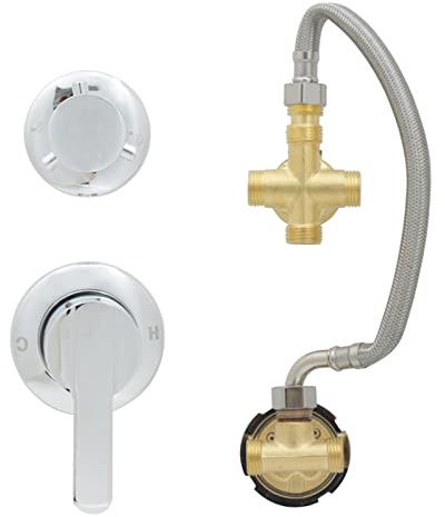 3/4/5Way Ottone Doccia Valvola Miscelatore Rubinetto Acqua Calda e Fredda Controllo Acqua Termostatica Cartuccia Ceramica Interruttore a cartuccia Colonna Valvola inversa Durevole Raccordo idraulico
